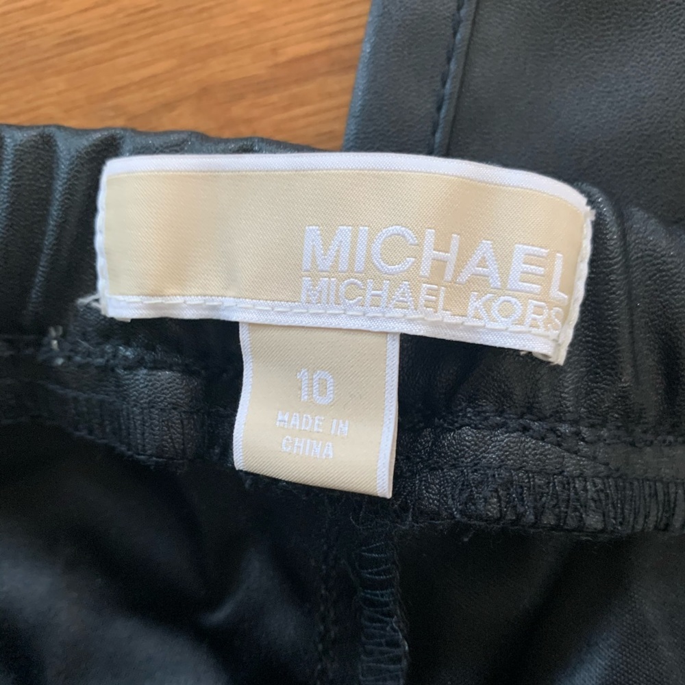 MICHAEL KORS “leather” leggings